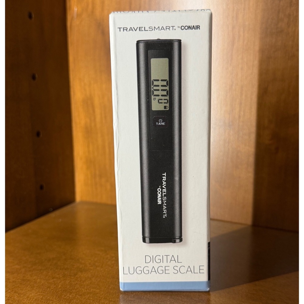 TravelSmart by Conair Digital Luggage Scale Black 110lb Capacity NEW